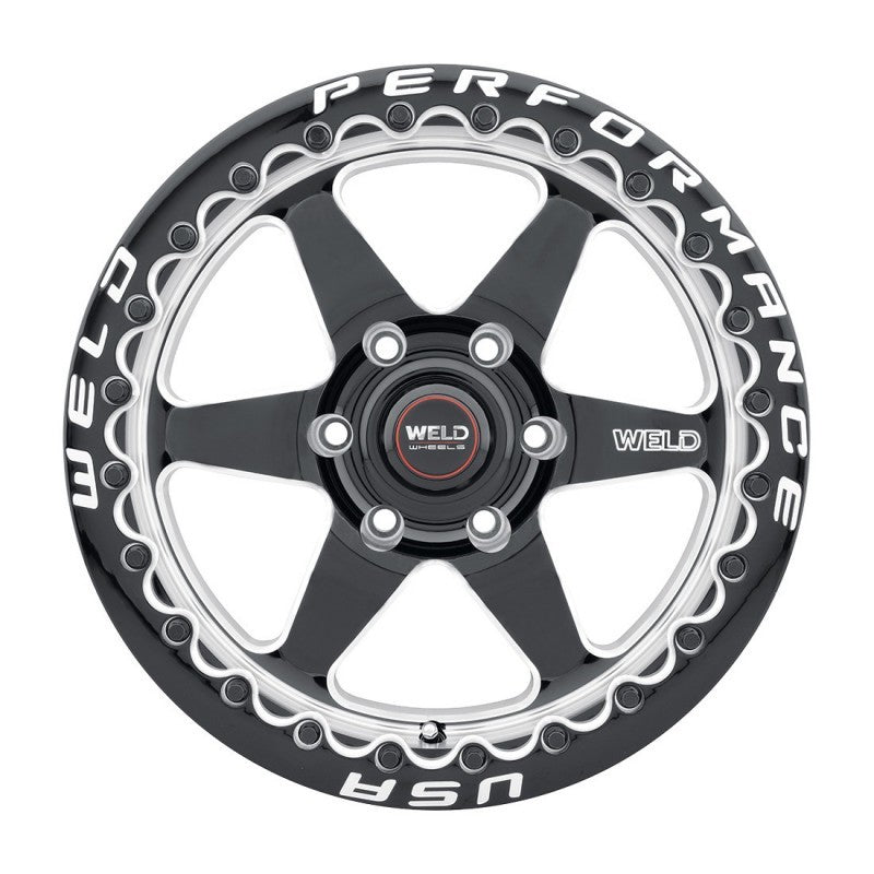 Weld S909 20x10 Ventura 6 Beadlock 6x139.7 ET38 BS7.00 Gloss BLK MIL DIA 106.1-thumbmail-2