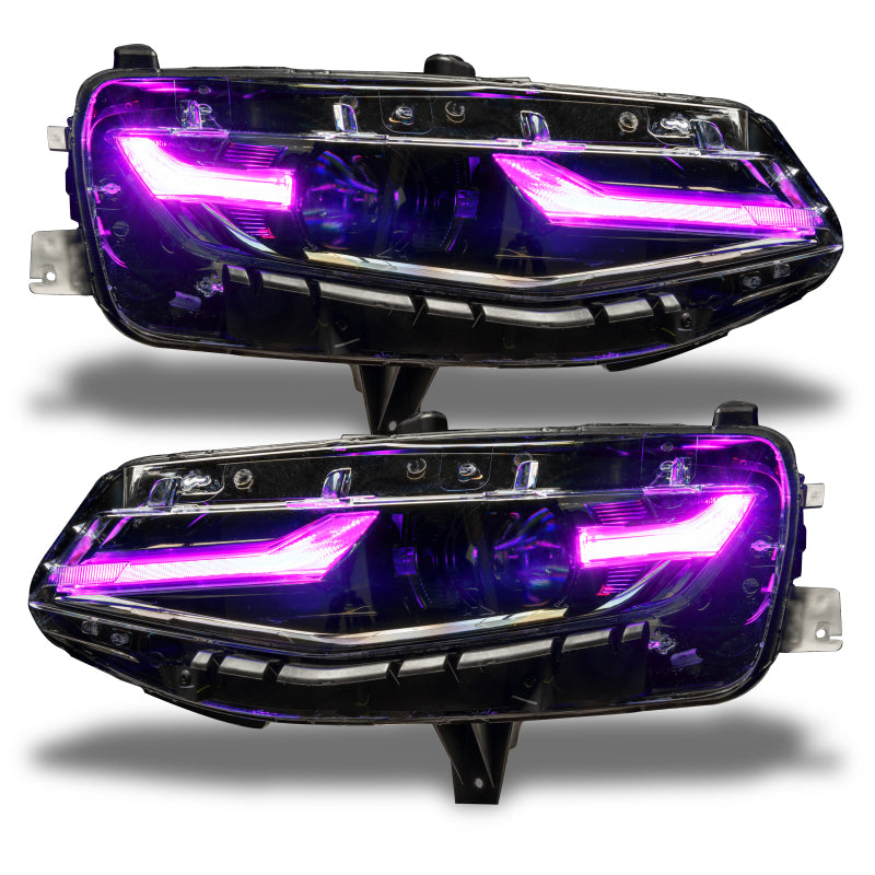 Oracle 19-21 Chevy Camaro LS/LT RGB+A Headlight DRL Upgrade Kit - ColorSHIFT w/ BC1 Controller-thumbmail-22