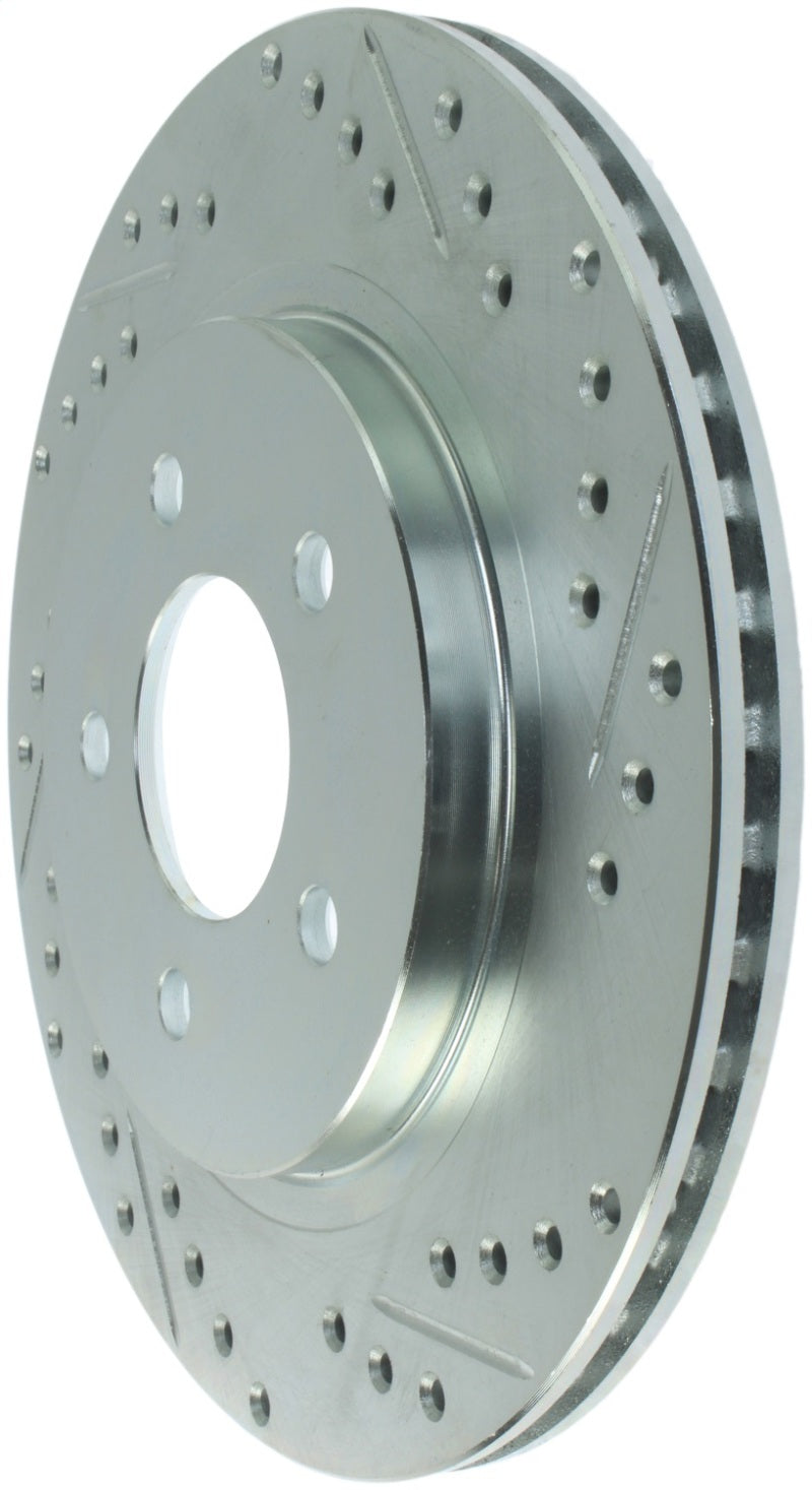 StopTech Select Sport 05-10 Ford Mustang GT Slotted and Drilled Rear Left Rotor-thumbmail-2