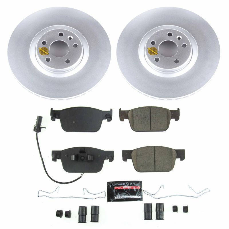 Power Stop 17-19 Audi A4 Front Z23 Evolution Sport Coated Brake Kit-thumbmail-1