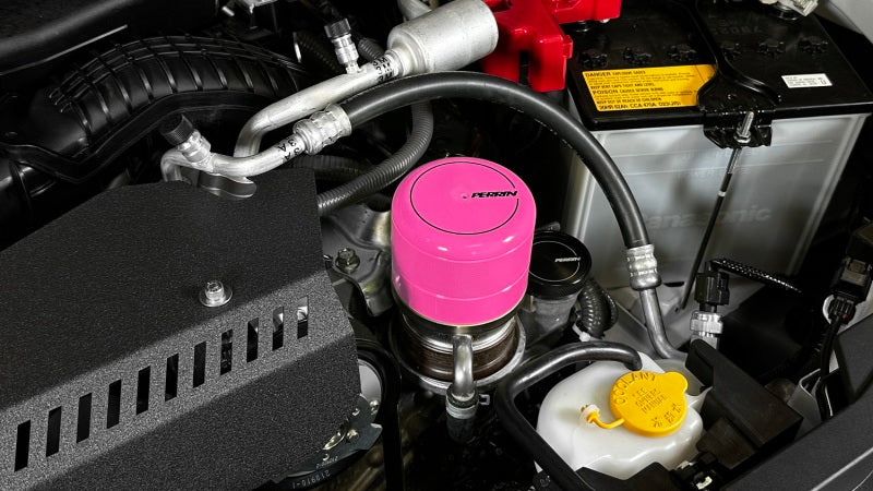 Perrin 2015+ Subaru WRX/STI Oil Filter Cover - Hyper Pink-thumbmail-4