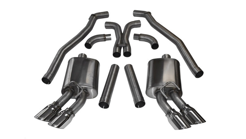 Corsa 12-13 Chevrolet Camaro Coupe ZL1 6.2L V8 Polished Sport Cat-Back + XO Exhaust-thumbmail-1