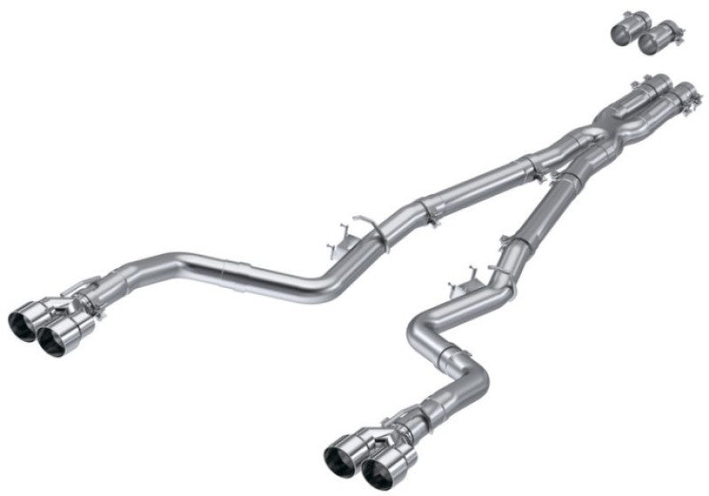 MBRP 15-Up Challenger 5.7L /  17-Up 6.2L/6.4L 3in Race Series Cat-Back w/ Quad Tips AS Exhaust-thumbmail-5
