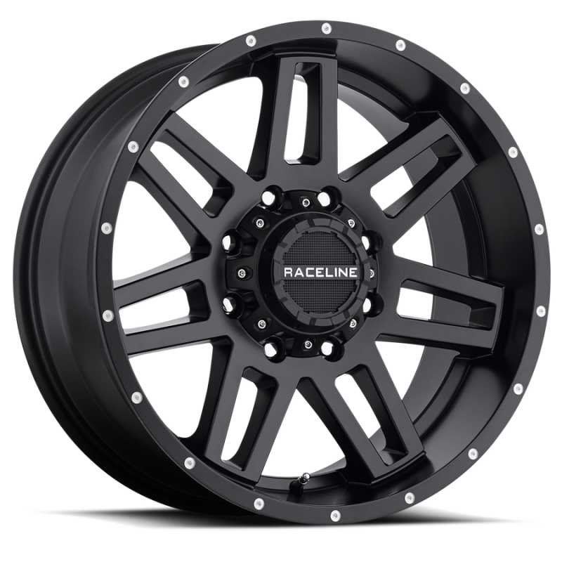 Raceline 931B Injector 18x9in / 8x180 BP / 18mm Offset / 124.2mm Bore - Satin Black Wheel-thumbmail-1
