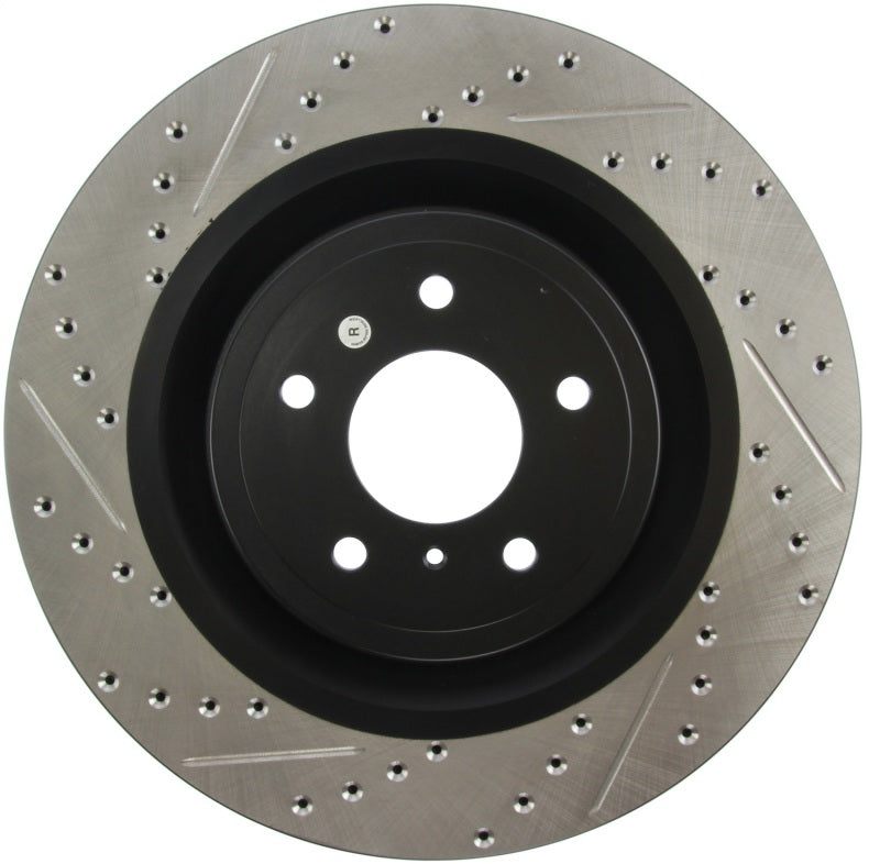 StopTech Infiniti G37 / Nissan 370Z SportStop Slotted & Drilled Front Right Rotor-thumbmail-8