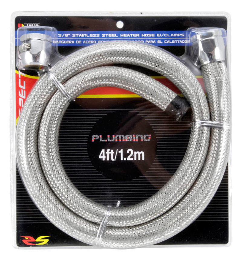 Spectre Stainless Steel Flex Heater Hose Kit 5/8in. Diameter - 4ft. Chrome-thumbmail-9