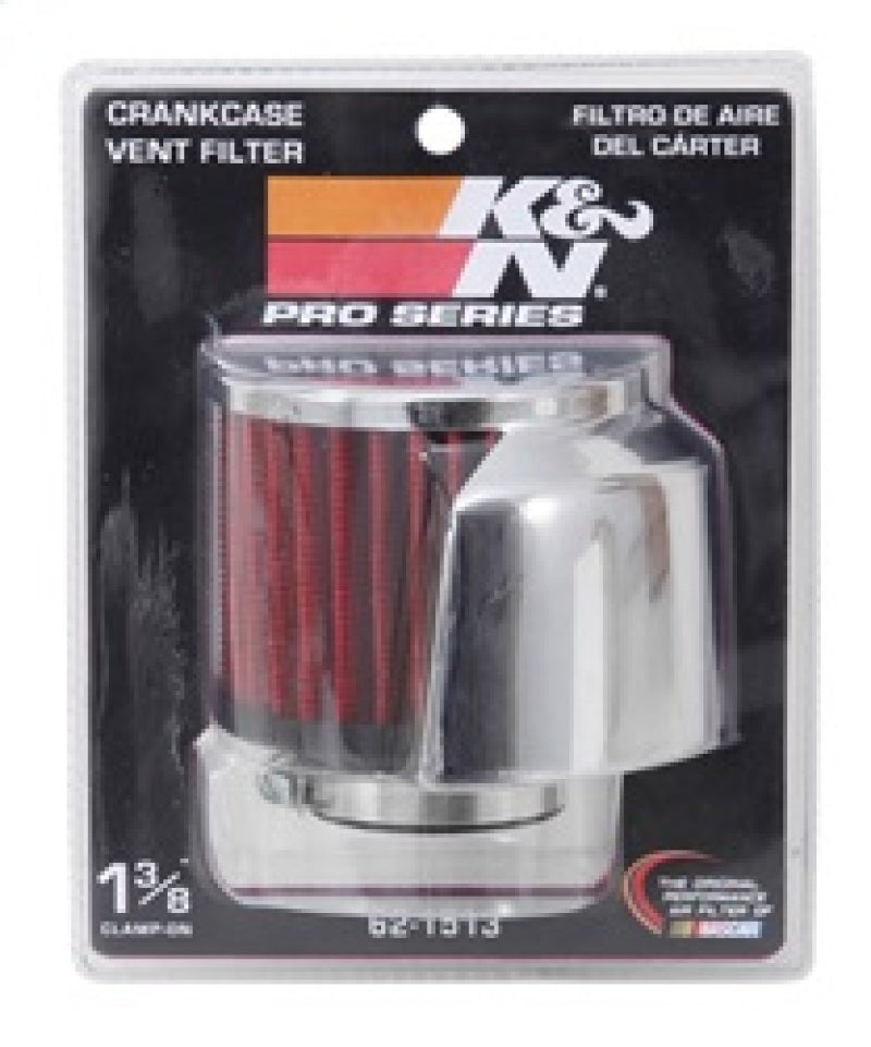 K&N 1.375in Flange ID x 3in OD x 2.5in Height Clamp On Crankcase Vent Filter-thumbmail-9