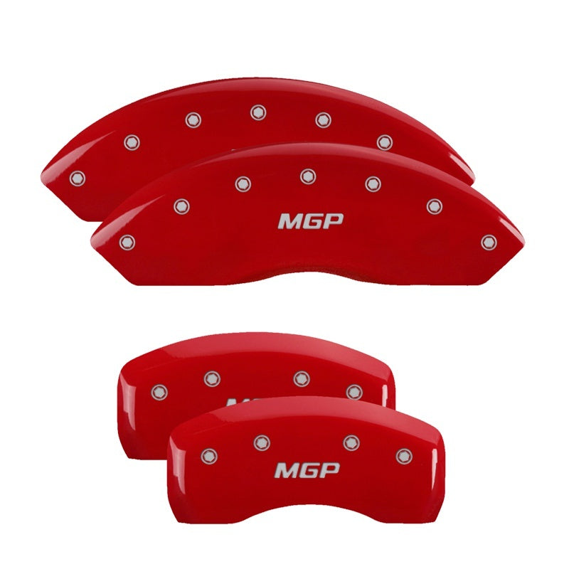 MGP 4 Caliper Covers Engraved Front & Rear MGP Red finish silver ch-thumbmail-1