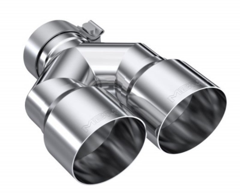 MBRP 3in ID / Dual 4in OD Out Staggered L 9.37in / R 9.87in Single Wall T304 SS Univ Exhaust Tip-thumbmail-4