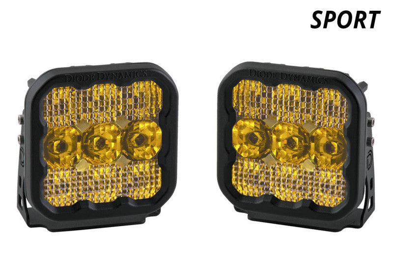 Diode Dynamics SS5 LED Pod Sport - Yellow Spot (Pair)-thumbmail-8