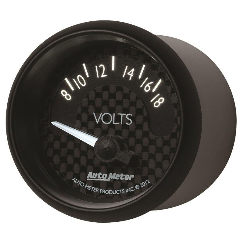 Autometer GT Series 52mm Short Sweep Electronic 8-18 Volts Voltmeter-thumbmail-4