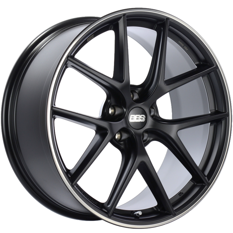 BBS CI-R 20x9.5 5x120 ET40 Satin Black Polished Rim Protector Wheel -82mm PFS/Clip Required-thumbmail-1