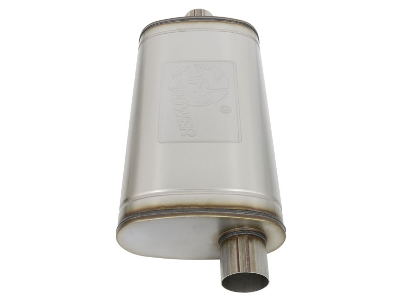 aFe MACHForce XP SS Muffler 3in Center Inlet / 3in Offset Outlet 22in L x 11n W x 6in H Body-thumbmail-3
