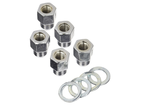 Weld Open End Lug Nuts w/Centered Washers 7/16in. RH - 5pk.
