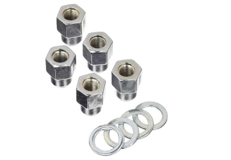 Weld Open End Lug Nuts w/Centered Washers 7/16in. RH - 5pk.-thumbmail-1