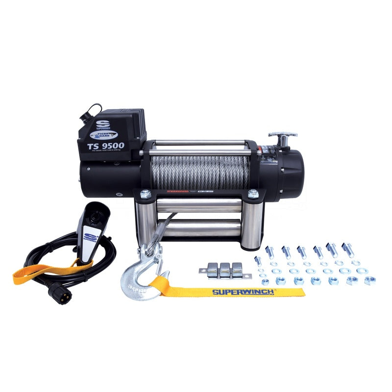 Superwinch 9500 LBS 12V DC 11/32in x 95ft Steel Rope Tiger Shark 9500 Winch-thumbmail-6