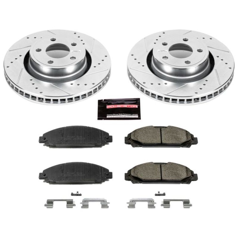 Power Stop 15-19 Ford Mustang Front Z23 Evolution Sport Brake Kit-thumbmail-1