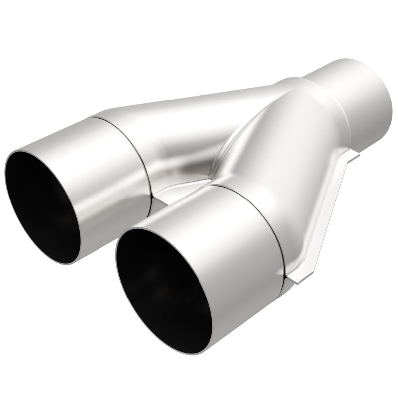 MagnaFlow Universal Trans Y-Pipe All SS 4inch (Dual) 3.5inch (Single) x 13inch (Overall)-thumbmail-2