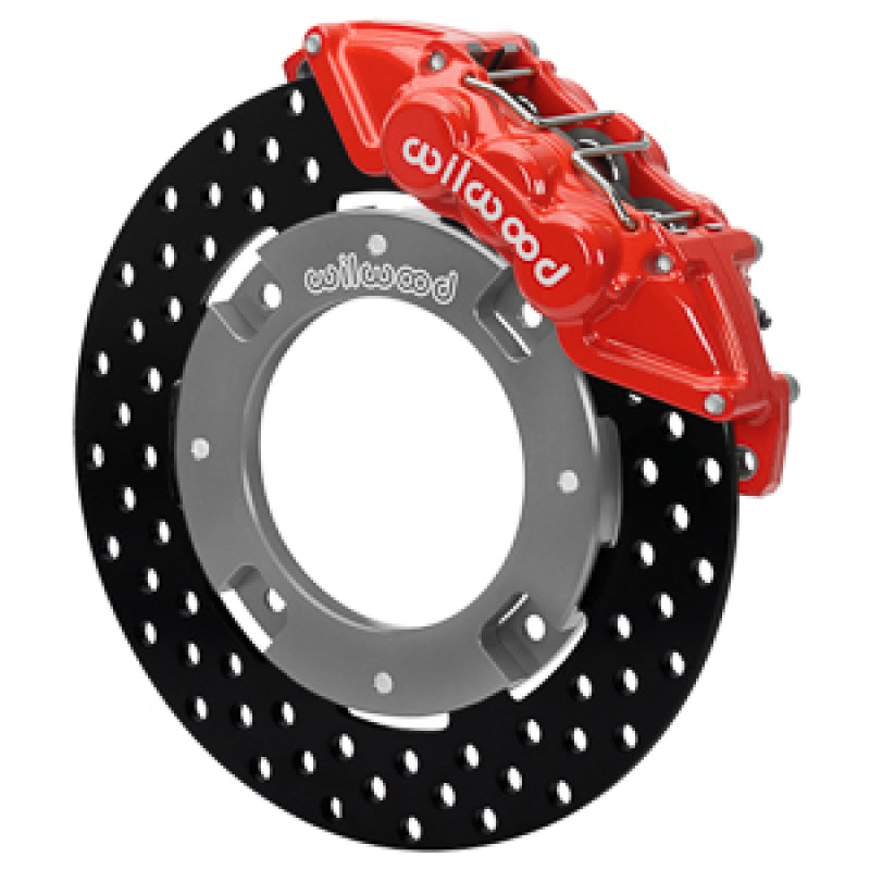 Wilwood 17-21 Can-Am X3RS Red 6-Piston Front Kit 11.25in - Drilled Rotors-thumbmail-2
