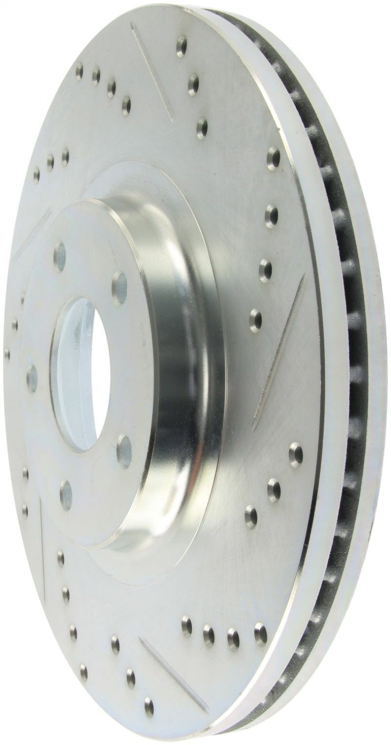 StopTech Select Sport Select Sport Nissan Slotted and Drilled Left Front Rotor-thumbmail-3
