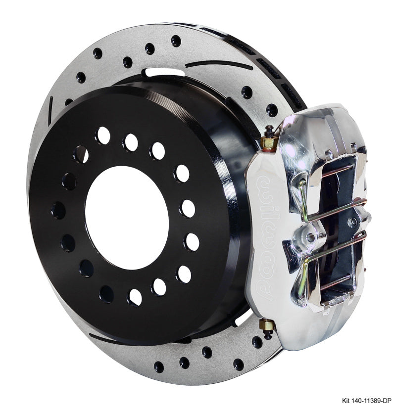 Wilwood Dynapro Low-Profile 11.00in P-Brake Kit Drill-Pol New Big Ford 2.50in Offset-thumbmail-1