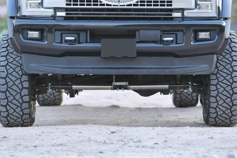 Fabtech 19-20 Ford F450/F550 4WD Dual Steering Stabilizer System w/DL 2.25 Shocks-thumbmail-2