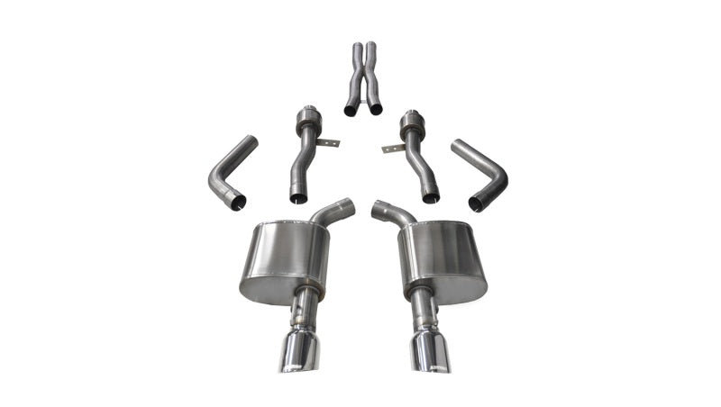 Corsa 15-16 Dodge Charger SRT / Scat Pack / R/T 6.4L Polished Sport Cat-Back Exhaust-thumbmail-1