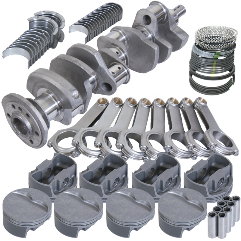Eagle SBC 350 Competition Rotating Assembly 3.750in Stroke 6.000in Rods Forged Pistons .030 Overbore-thumbmail-1