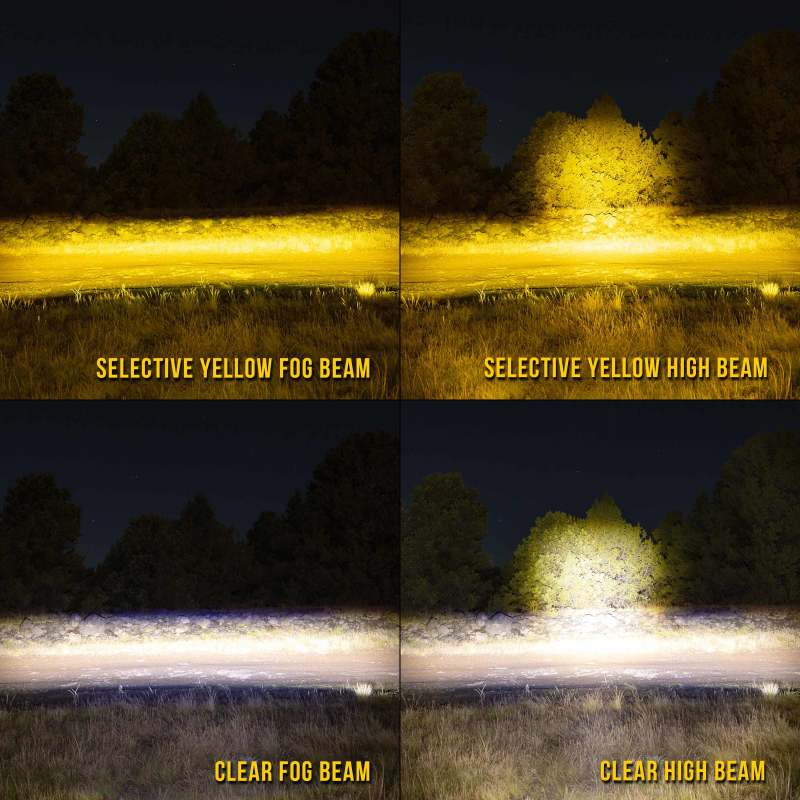 KC HiLiTES FLEX ERA 3 Dual Mode SAE Fog Light - Single Light Master Kit (w/Clear + Yellow Lens)-thumbmail-8