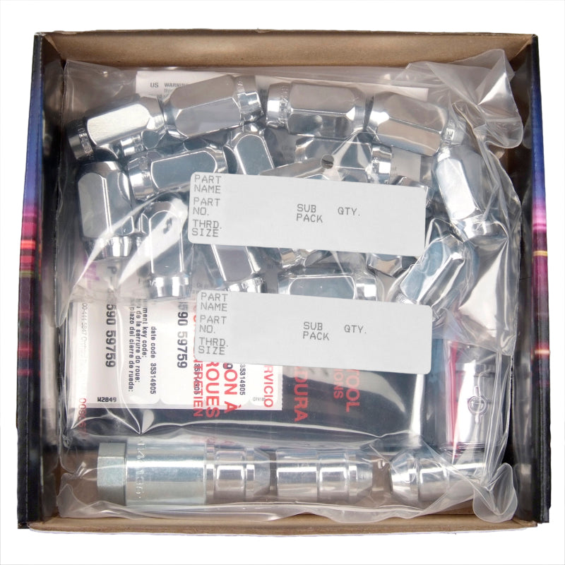 McGard 6 Lug Hex Install Kit w/Locks (Cone Seat Nut) 1/2-20 / 13/16 Hex / 1.5in. Length - Chrome-thumbmail-6