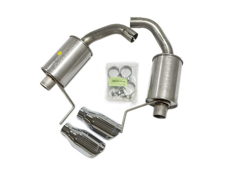 ROUSH 2015-2019 Ford Mustang 3.7L/2.3L V6/I4 Exhaust Kit w/ Round Tips-thumbmail-2