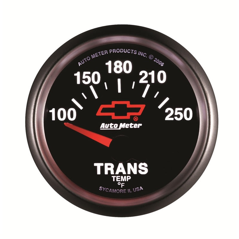Autometer GM Bowtie Black 2-1/16in 100-250 Degree F Electronic Transmission Temperature Gauge-thumbmail-4