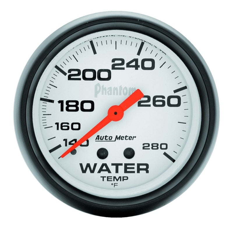 Autometer Phantom 66mm 140-280 Deg F Mechanical Water Temperature Gauge-thumbmail-1