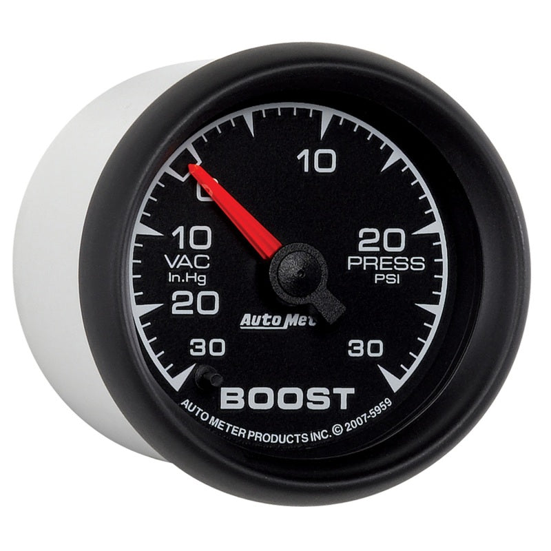 Autometer ES 52mm Full Sweep Electronic 30 In Hg-Vac/30 PSI Vacuum/Boost Gauge-thumbmail-2