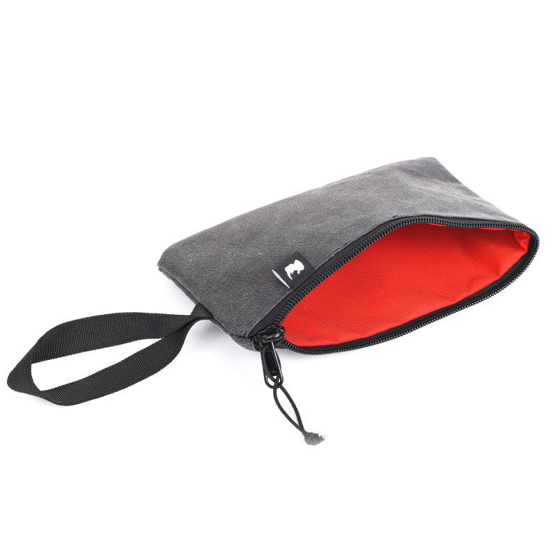 Go Rhino XVenture Gear Zipped Pouch - Large (12in. Wide Pocket / 6.5in. Hand Strap) Canvas - Black-thumbmail-6
