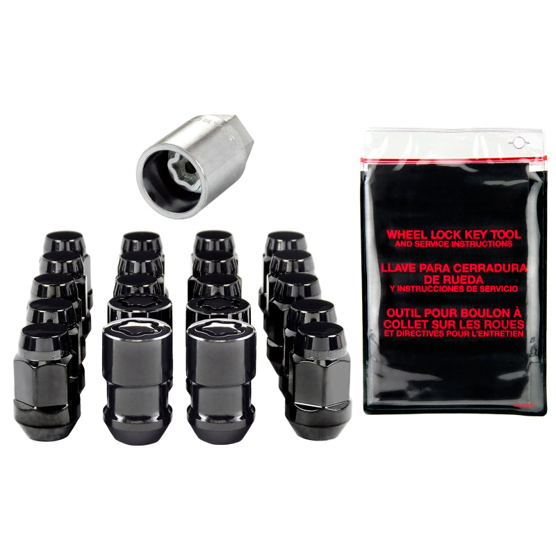 McGard 5 Lug Hex Install Kit w/Locks (Cone Seat Nut / Bulge) M12X1.5 / 3/4 Hex / 1.45in. L - Black-thumbmail-6