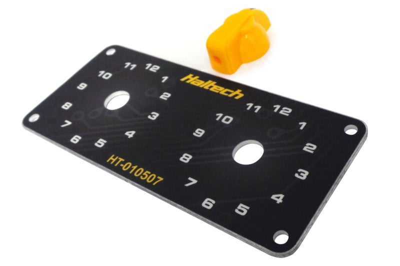 Haltech Dual Switch Panel Kit w/Yellow Knob-thumbmail-2