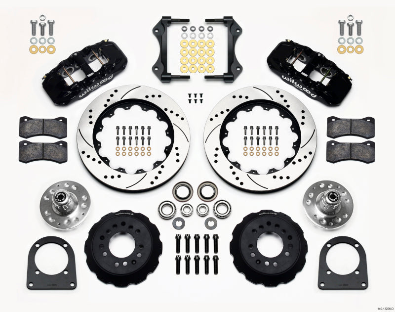 Wilwood AERO6 Front Hub Kit 14.00in Drilled TCI-IFS 71-78 (Pinto Based)-thumbmail-1