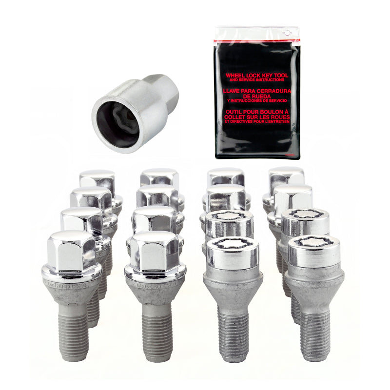 McGard 4 Lug Hex Install Kit w/Locks (Cone Seat Bolt) M12X1.25 / 17mm Hex / 22.0mm Shank L. - Chrome-thumbmail-7