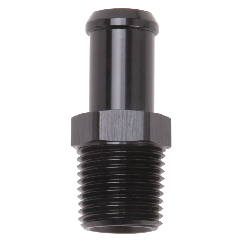 Edelbrock Hose End Straight 1/2In NPT to 5/8In Barb Black Anodize-thumbmail-2