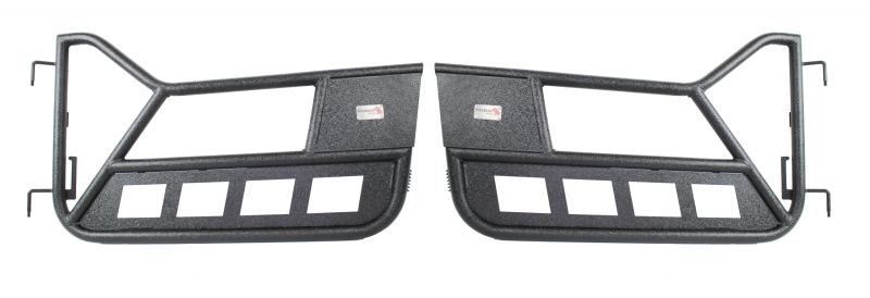 Fishbone Offroad 97-06 Jeep Wrangler TJ Front Tube Doors - Black Textured Powdercoat Steel-thumbmail-1