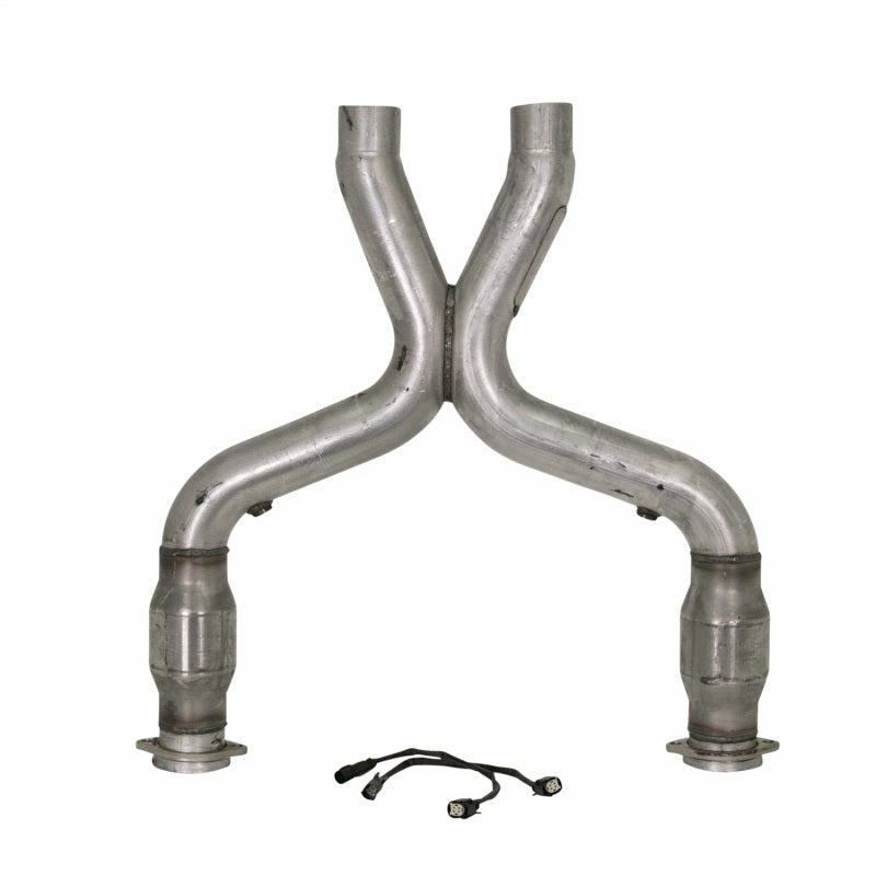 BBK 11-14 Mustang 5.0 Short Mid X Pipe With Catalytic Converters 3.0 For BBK Long Tube Headers-thumbmail-3