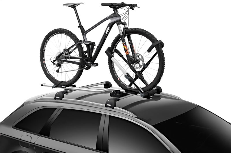 Thule UpRide - Upright Bike Rack (No Frame Contact) - Silver/Black-thumbmail-5