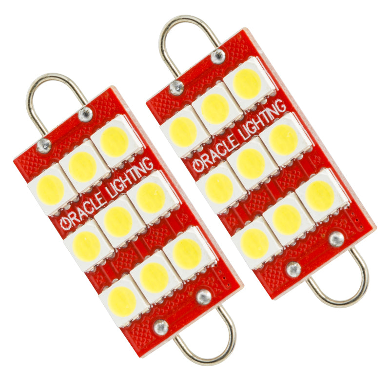 Oracle 44MM 6 LED 3 Chip - Loop Festoon Bulbs (Pair) - White-thumbmail-4