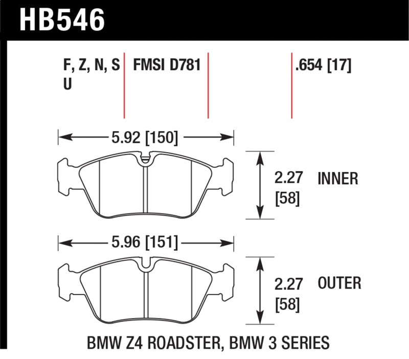 Hawk HP+ Street Brake Pads-thumbmail-1
