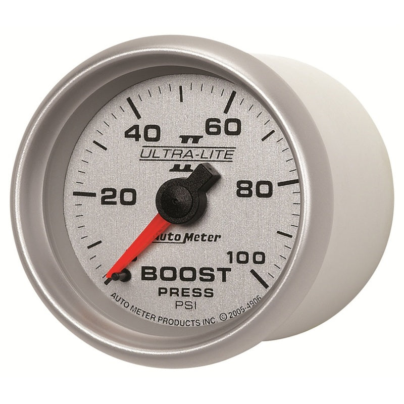 Autometer Ultra-Lite II 52mm 0-100 PSI Mechanical Boost Gauge-thumbmail-2