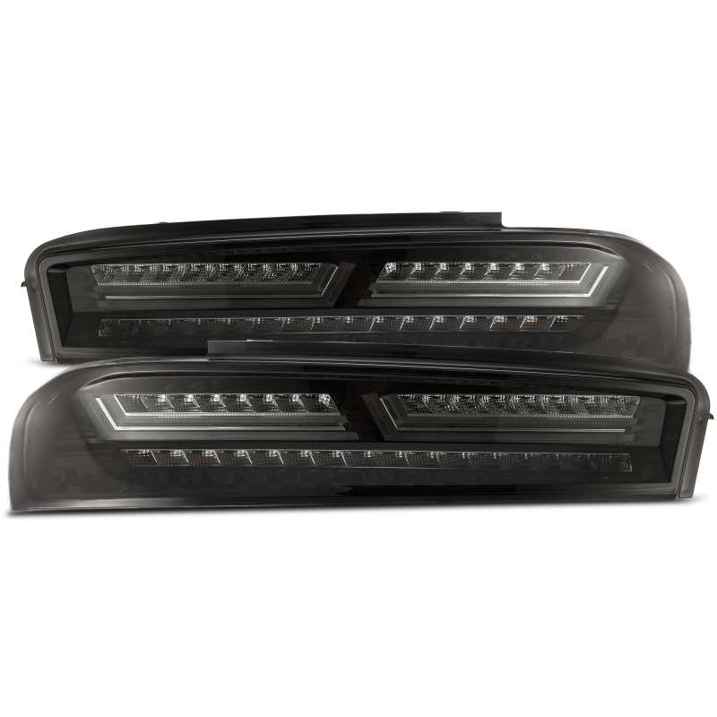 AlphaRex 16-18 Chevrolet Camaro PRO-Series LED Tail Lights Jet Black-thumbmail-4