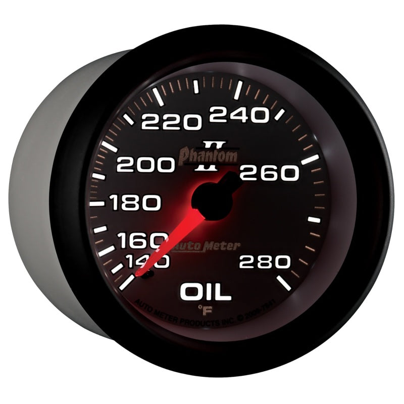 AutoMeter Gauge Oil Temp 2-5/8in. 140-280 Deg. F Mechanical Phantom II-thumbmail-5