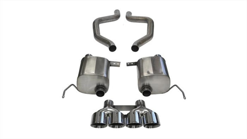 Corsa 2015 Corvette Z06 2.75in Axle Back Exhaust Polished Dual Rear Exit Quad 4.5in Tip (Sport)-thumbmail-1