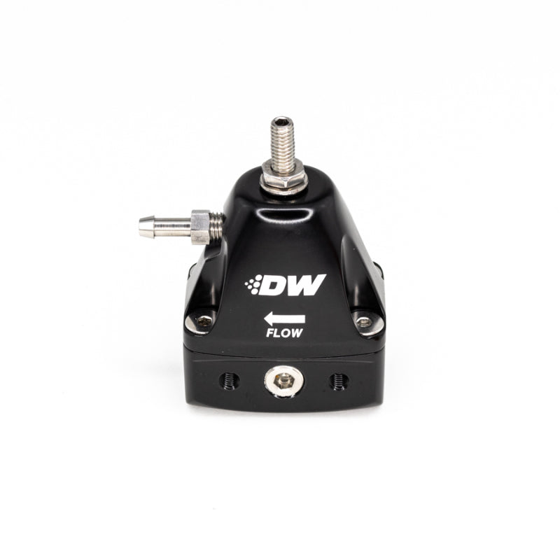 DeatschWerks DWR1000iL In-Line Adjustable Fuel Pressure Regulator - Black-thumbmail-2